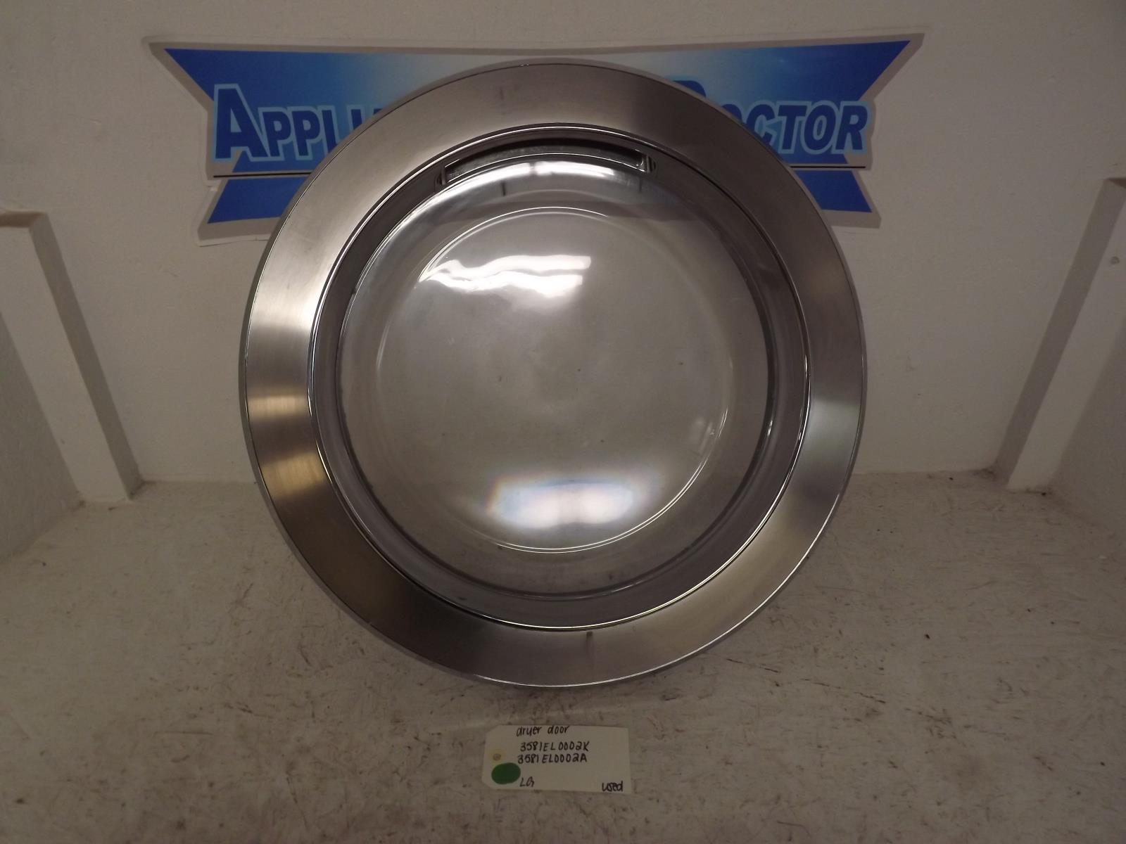 LG Dryer 3581EL0002K 3581EL0002A Door Used LG Dryer 3581EL0002K 3581EL0002A Door Used